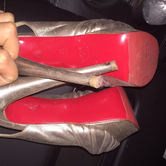 COPY - Christian Louboutin Jenny Slingback OpenToe Heels - Picture 3 of 6